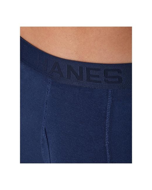 Hanes Blue Ultimate Solid Boxer Briefs for men