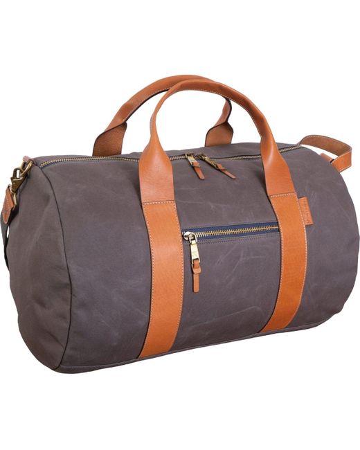 Boarding Pass Blue Voyager 21" Waxed Canvas Duffel