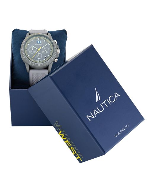 Nautica Gray Multifunction Or Date Polyurethane Watch for men