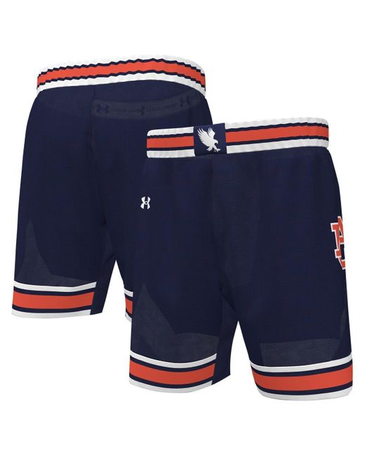 Under Armour Blue Auburn Tigers Replica Basketball Shorts for men