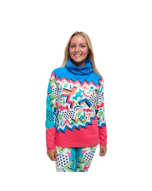 OOSC Blue High Neck Baselayer Top