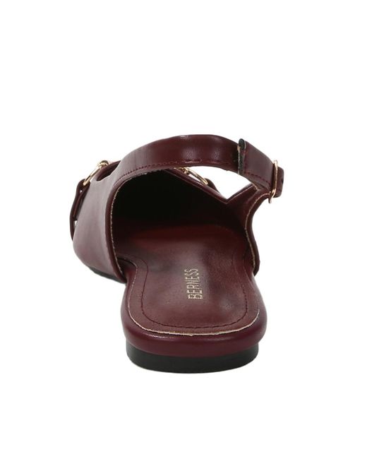 BERNESS Brown Rio02 Slingback Flats