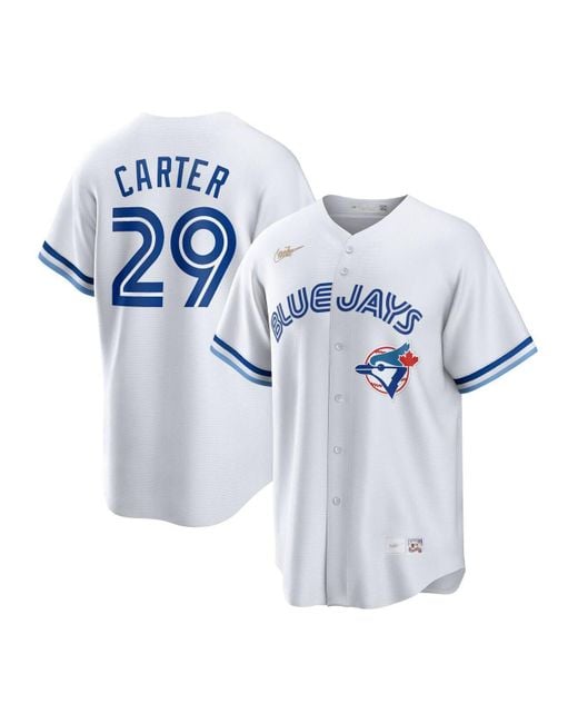 Nike Synthetic Joe Carter White Toronto Blue Jays Home Cooperstown ...