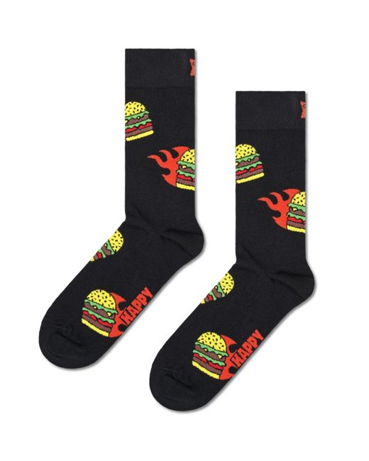 Happy Socks Black 4-pack Food And Truck Socks Gift Set for men