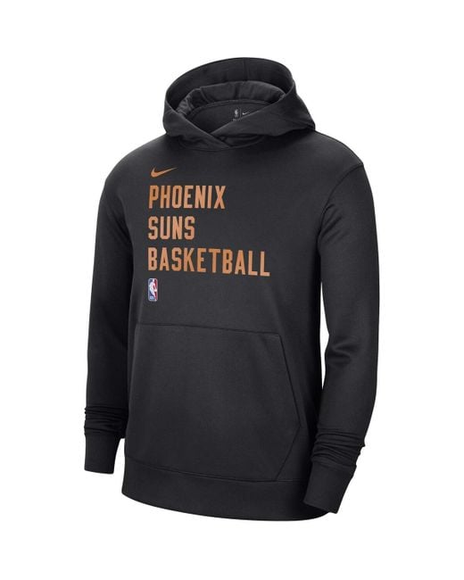 Nike Black And Phoenix Suns 2023/24 Performance Spotlight On-court Practice Pullover Hoodie