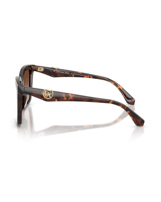 Michael Kors Brown Square Sunglasses