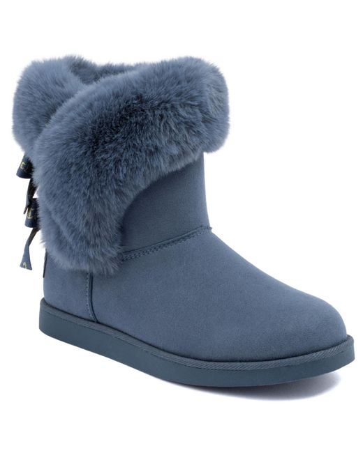 Juicy Couture Blue King Cozy Cold Weather Booties