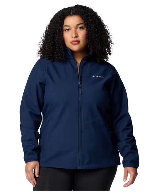 Columbia Blue Plus Size Kruser Ridge Iii Softshell Jacket