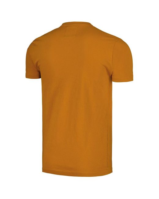 American Needle Orange Distressed Mack Trucks Brass Tacks T-shirt for men