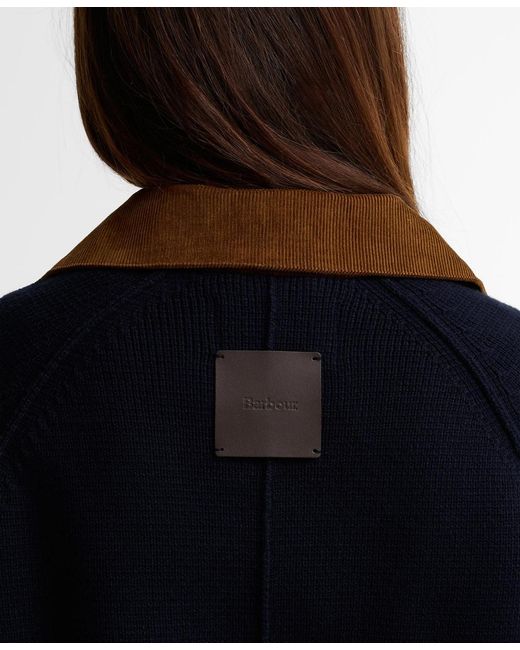 Barbour Black Alverstone Button-front Knit Jacket