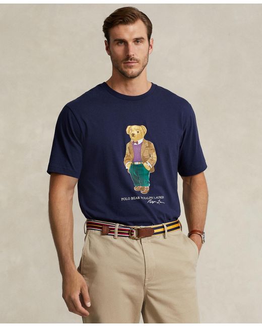 Polo Ralph Lauren Big & Tall Cotton Polo Bear Jersey T-shirt in