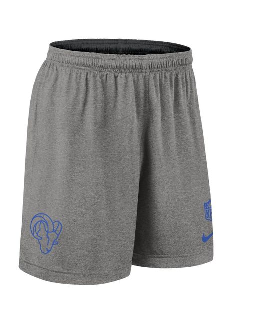 Nike Black Los Angeles Rams Sideline Reversible Performance Shorts for men