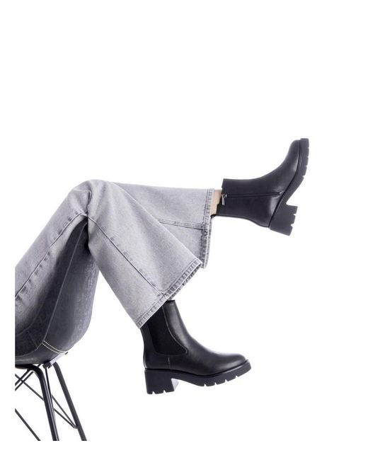 Xti Black Chelsea Booties
