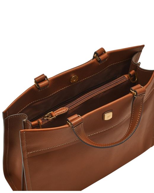 Fossil Brown Gemma Small Tote Bag