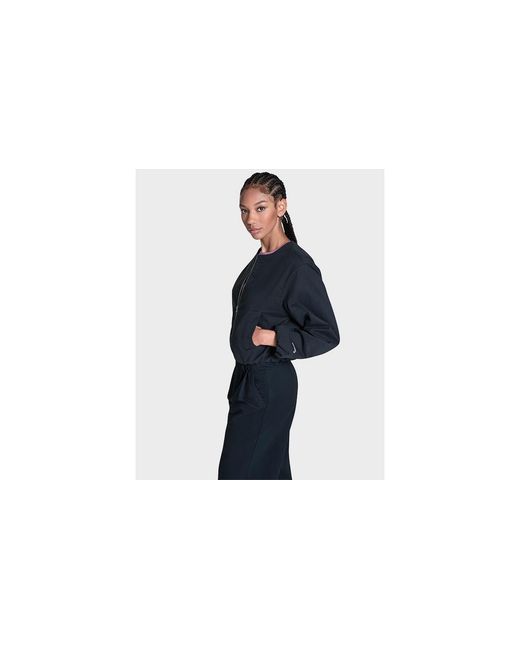 Converse Black Bubble Sleeve Bomber Jacket