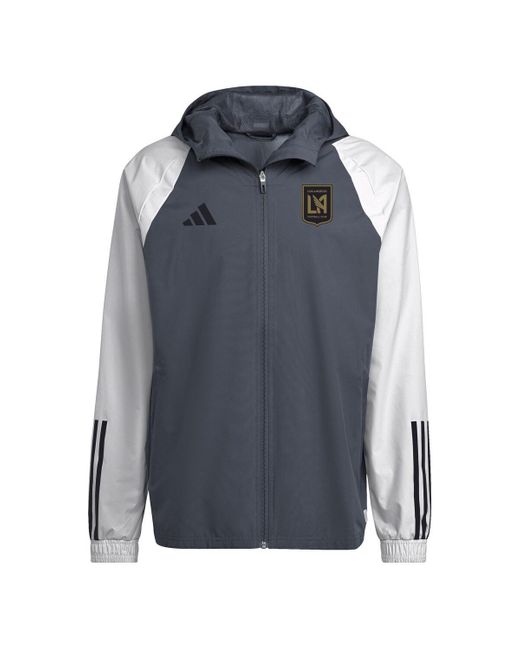 Adidas Blue San Jose Earthquakes 2024 All-weather Raglan Full-zip Jacket for men