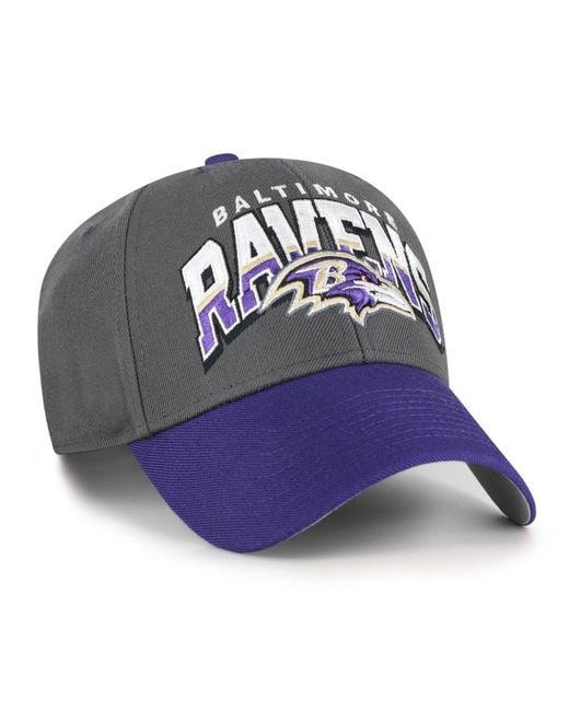'47 Blue Baltimore Ravens Split Block Mvp Adjustable Hat for men
