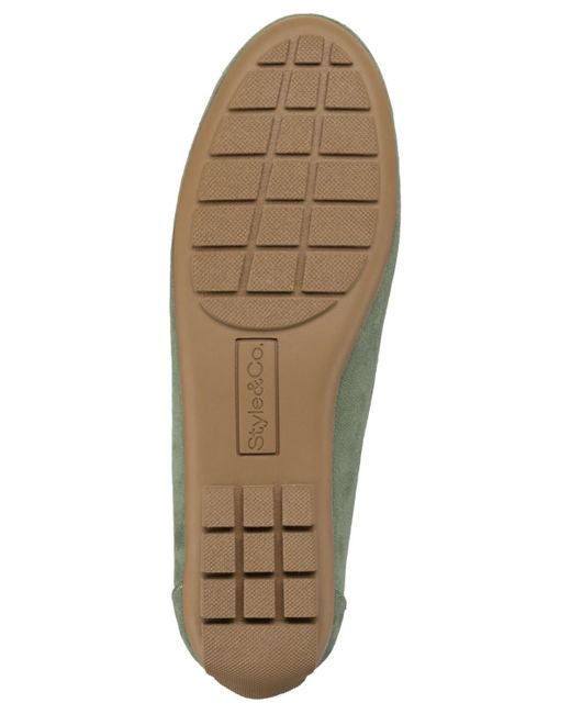 Style & Co. Green Serafinaa Driver Penny Loafers