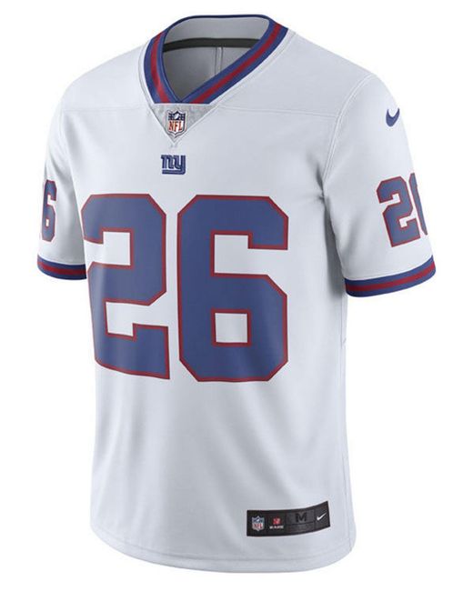 New York Giants #26 Saquon Barkley Mens Royal Limited Jersey 