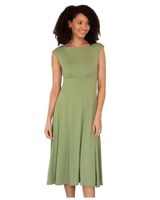 Alie Street London Green Luna Midi Dress