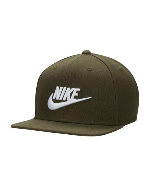 Nike Green Pro Futura Performance Snapback Hat for men