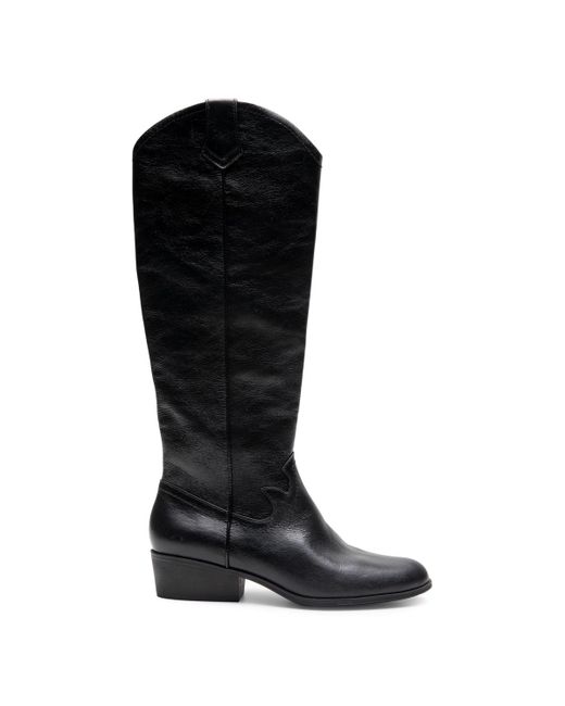 Aerosoles Black Cadence Tall Cowboy Boot
