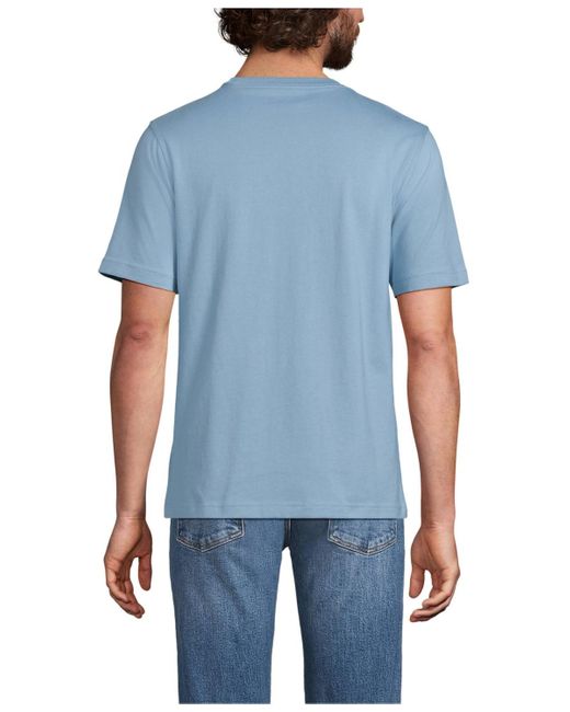 Lands' End Blue Super-t Short Sleeve T-shirt for men