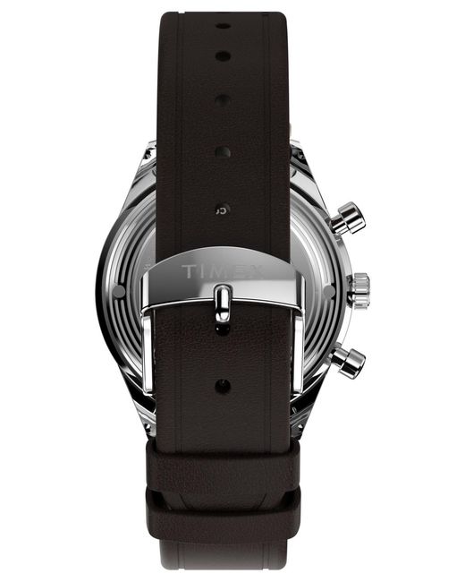 Timex Gray Chronograph Leather Watch for men