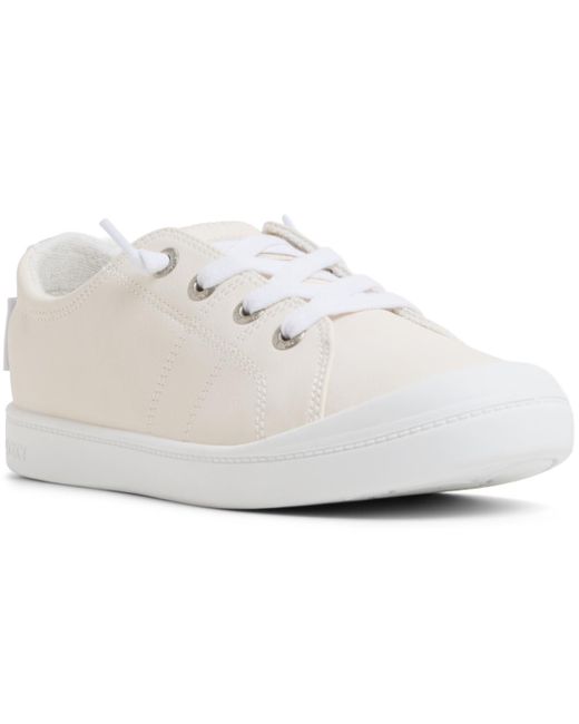 Roxy White Bayshore Plus Lace Up Sneakers