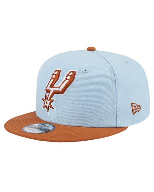 KTZ Blue /brown San Antonio Spurs 2-tone Color Pack 9fifty Snapback Hat for men