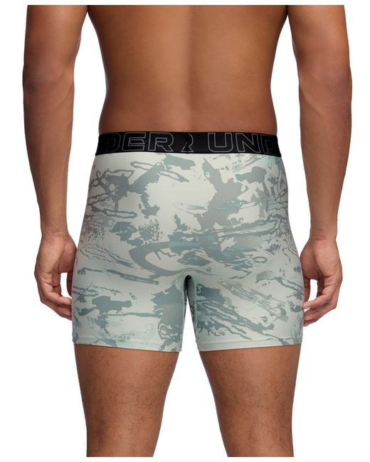 Under Armour Black 3-pack Performance Assorted 6" Boxer Briefs for men