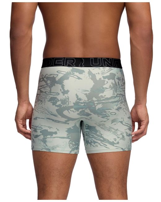 Under Armour Black 3-pack Performance Assorted 6" Boxer Briefs for men