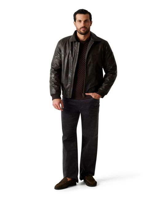 Guess Black Aviator Zip-front Jacket for men