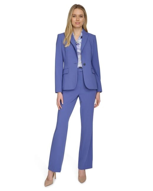 Calvin Klein Blue One-button Blazer