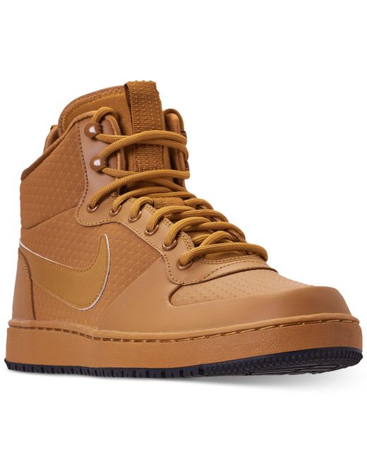 Nike Brown Ebernon Winter Mid Top Sneakers for men