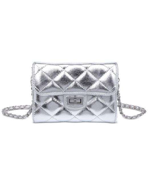 Urban Expressions Wendy Quilted Crossbody in White | Lyst