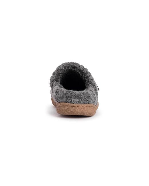 Muk Luks Gray Marcel Slipper for men