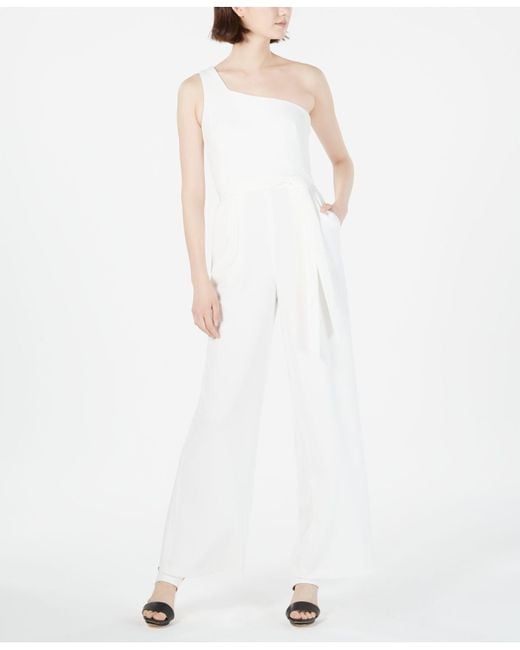 calvin klein white jumpsuit