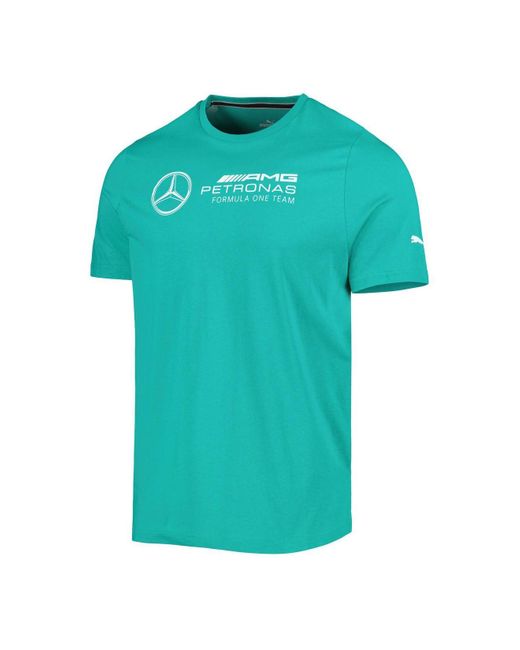 PUMA Teal Mercedes-amg Petronas F1 Team 2023 Logo T-shirt in Green for Men  | Lyst