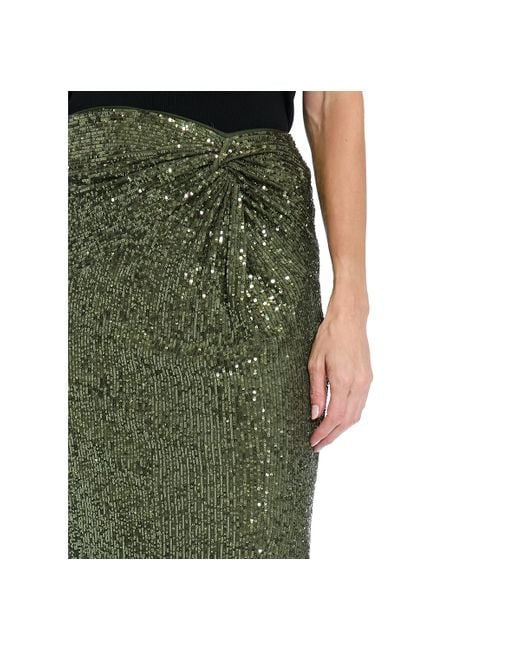 Muse Green Side Twist Skirt