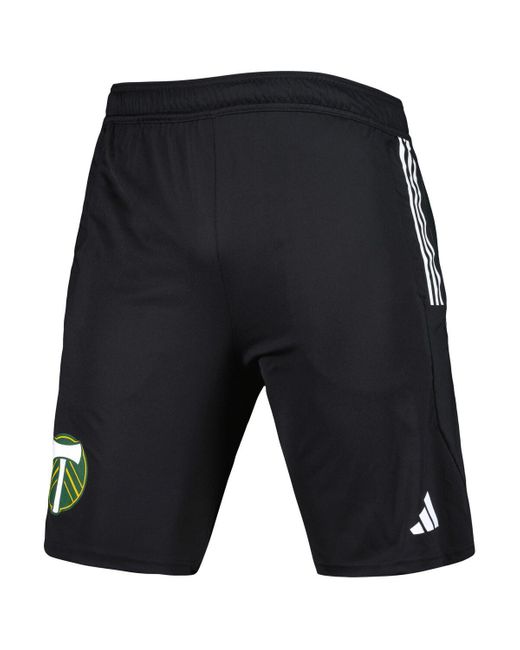 Adidas Black Portland Timbers 2023 On-field Aeroready Training Shorts for men
