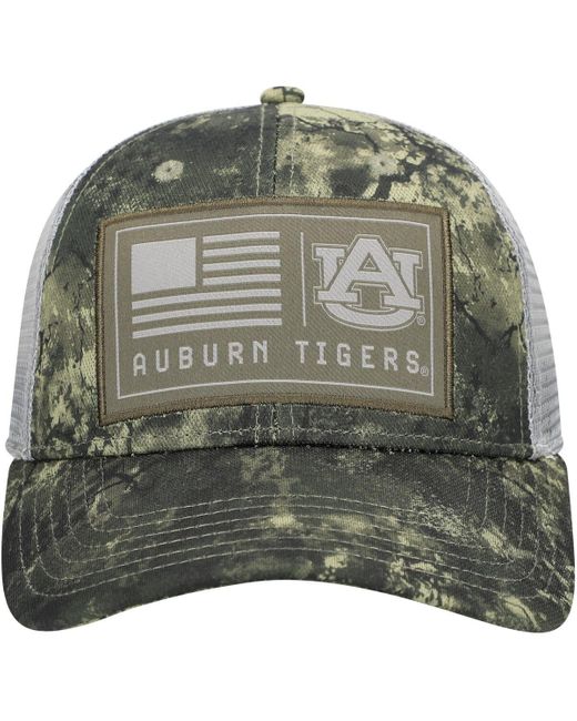 Under Armour Gray Auburn Tigers Freedom Collection Blitzing Performance Trucker Hat for men