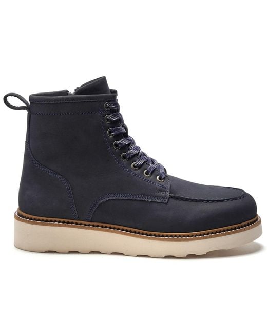 Anthony Veer Blue Braddock Moc-toe Boots for men