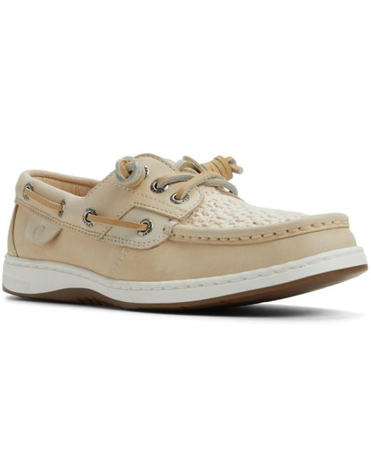 Sperry Top-Sider White Rosefish 3-eye Round Toe Boat Shoe