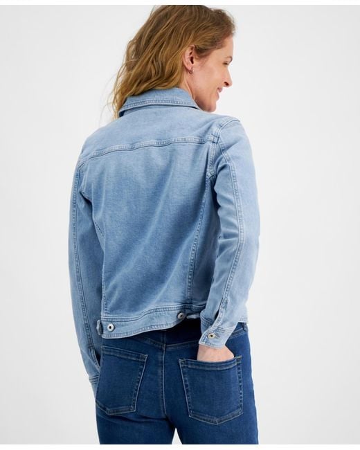 Style & Co. Blue Classic Denim Jacket