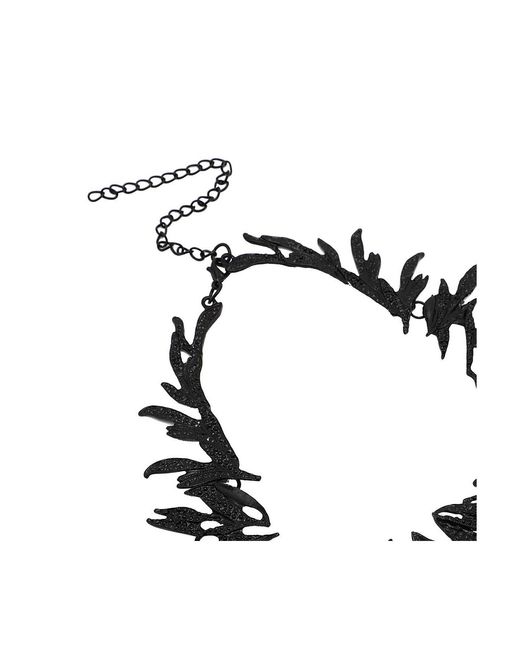SOH White Abstract Statement Necklace