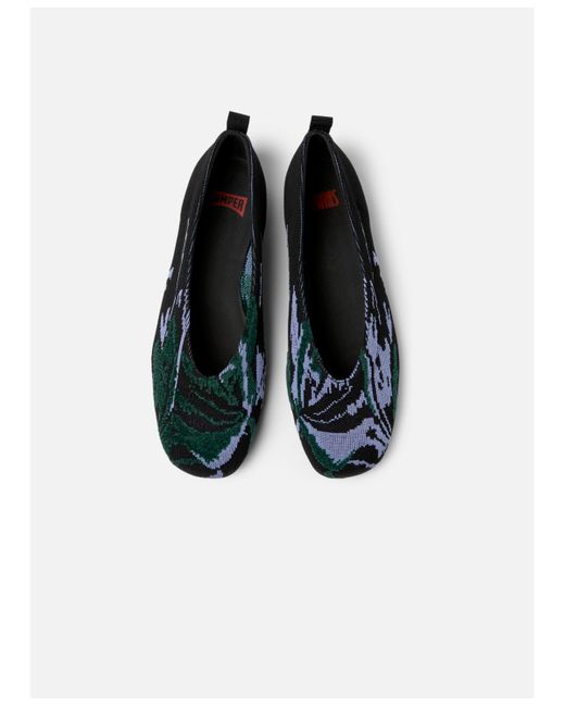 Camper Black Tws Casi Myra Technical Textile Ballerina