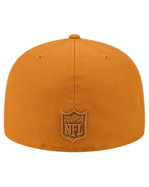 KTZ Orange Pittsburgh Steelers Color Pack A-frame 59fifty Fitted Hat for men