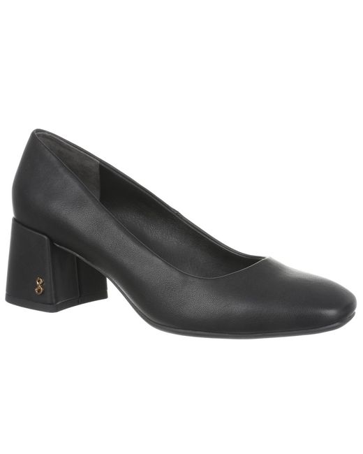 Sam & Libby Black Gianella Block Heel Pumps