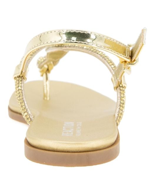 Kenneth Cole Metallic Whitney Flat Sandals